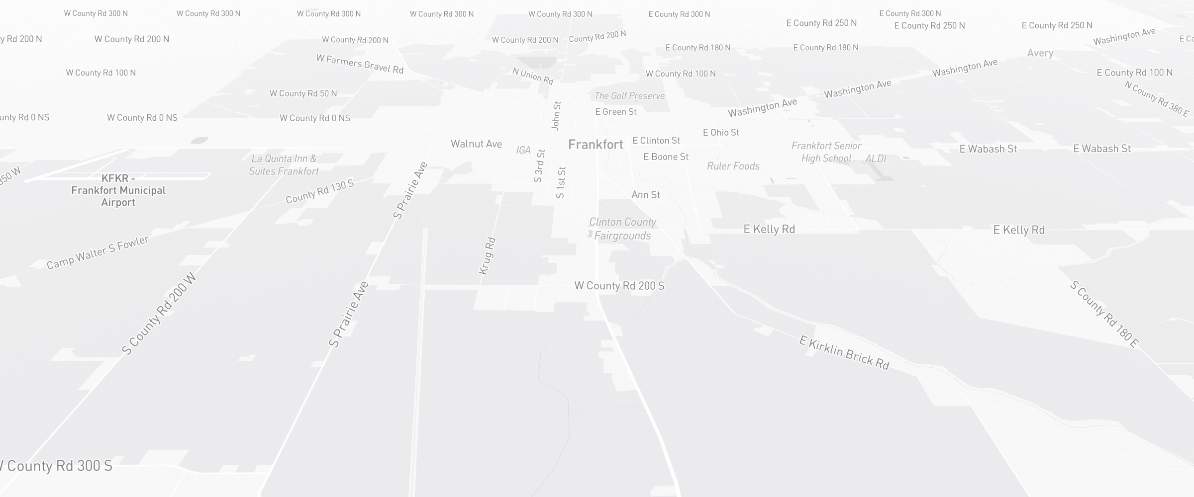 Neighborhood map of Frankfort, IN — the area served by Life Insurance Agents of Frankfort Group